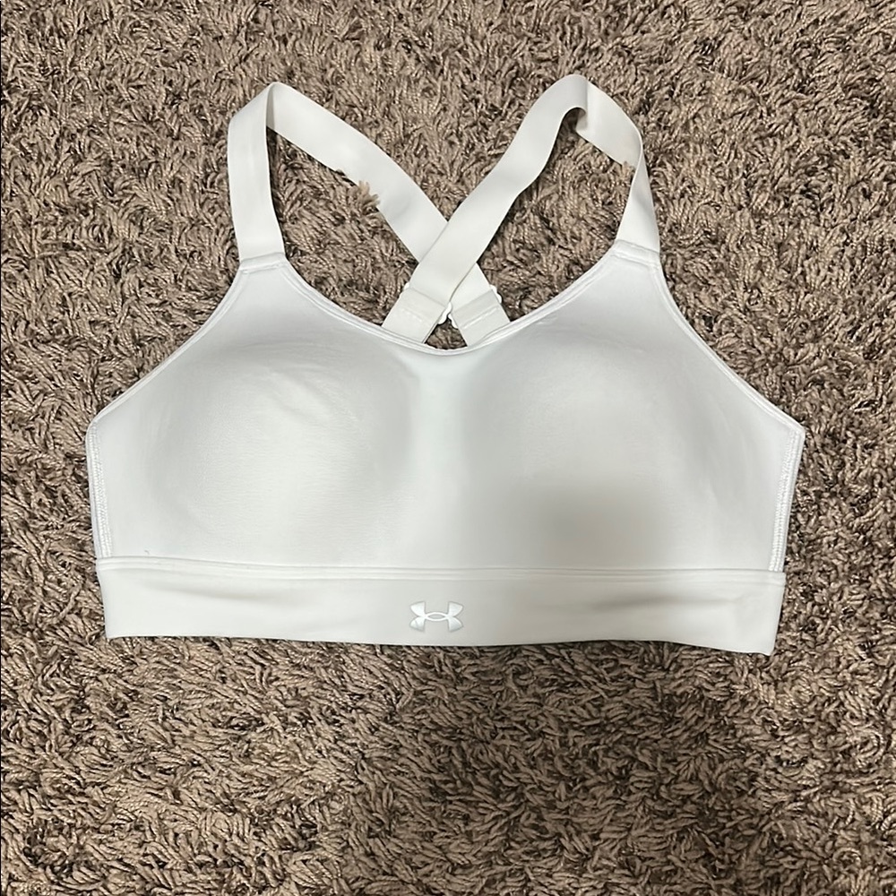 Under Armour White Racerback Sports Bra